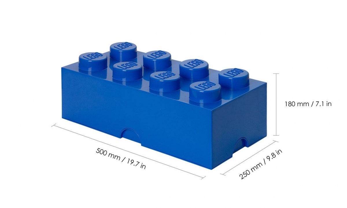 Lego, pojemnik klocek Brick 8 - Niebieski (40041731)